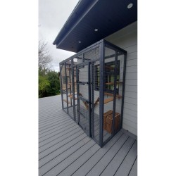 Grey Glide Lean-To – 8ft Long x 3ft Wide x 7.5ft Tall 🖌️🐾🌫️  Grey Glide Lean-To – 8ft Long x 3ft Wide x 7.5ft Tall 🖌️🐾🌫️